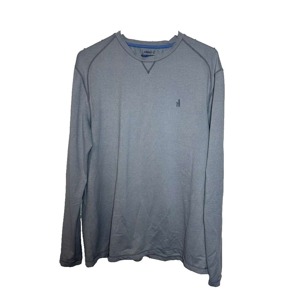 Johnnie-O Performance Long Sleeve Sun Shirt Men's Large Gray Outdoor